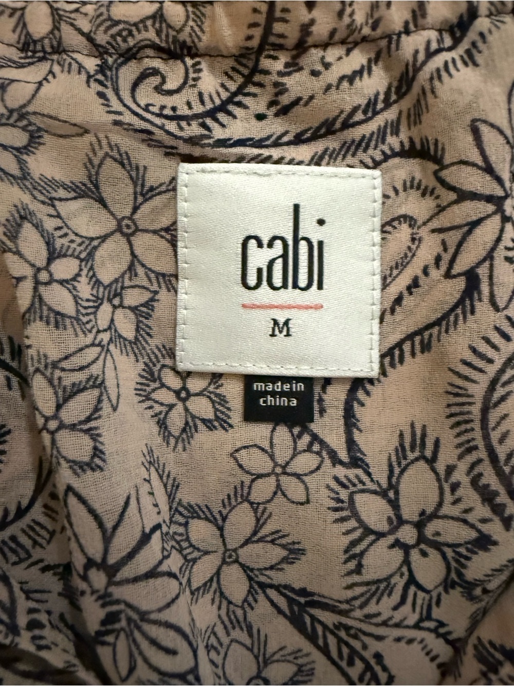 CAbi 5371 Dani Paisley Patchwork Mixed Print Dress Medium Boho Career Casual - Picture 3 of 4